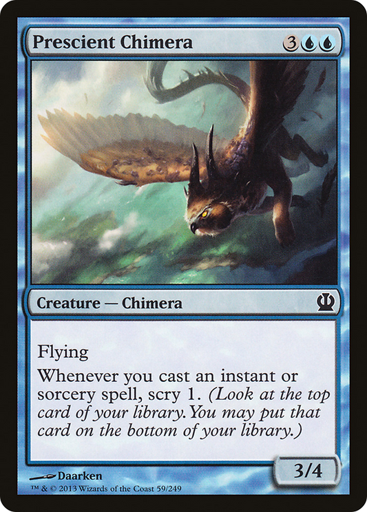 Prescient Chimera [Theros] Foil