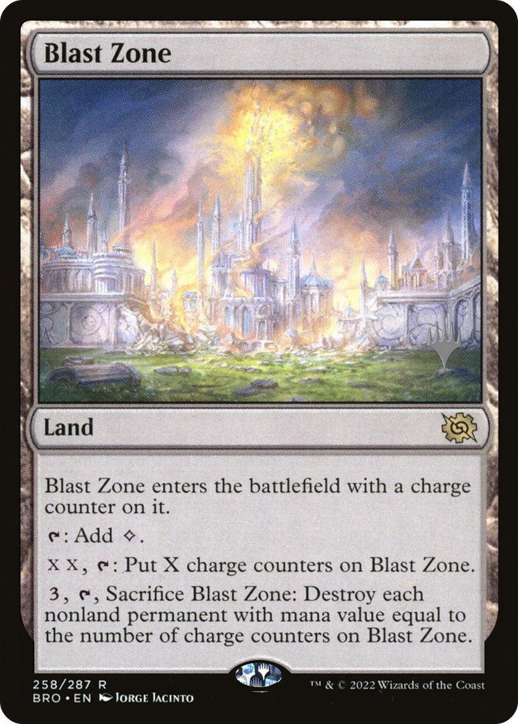 Blast Zone (Promo Pack) [The Brothers' War Promos] | Silver Goblin