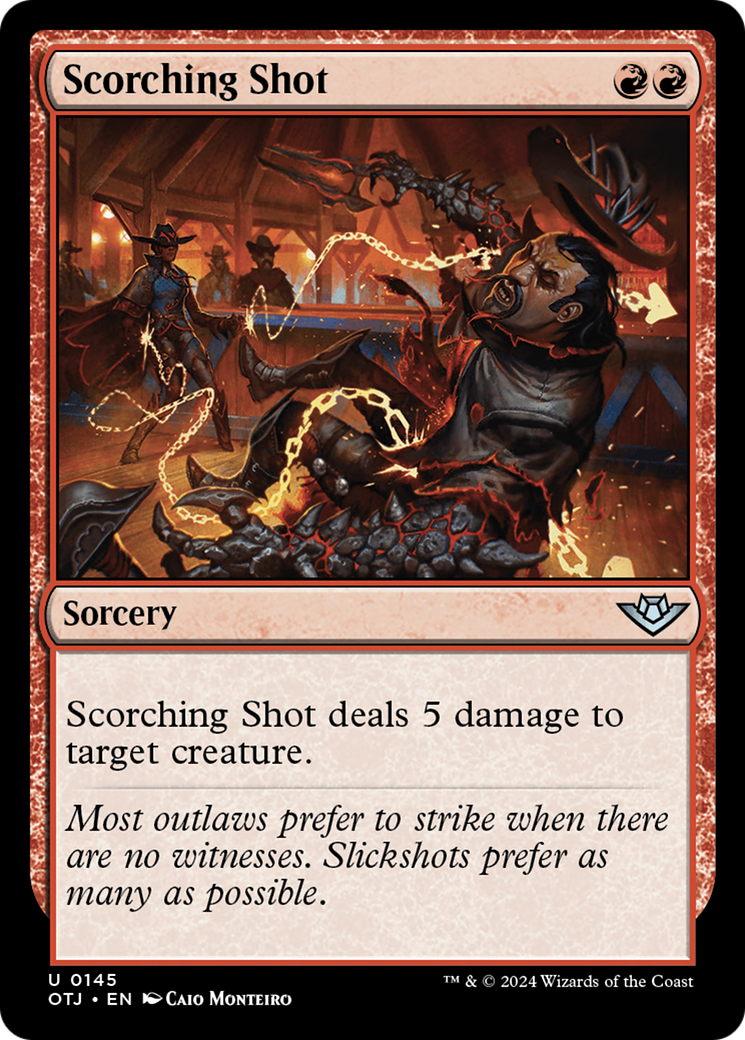 Scorching Shot [Outlaws of Thunder Junction] Foil