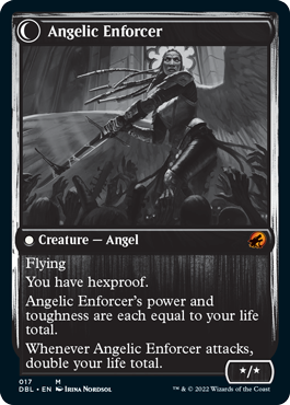 Enduring Angel // Angelic Enforcer [Innistrad: Double Feature] Foil