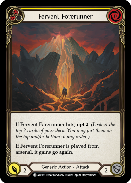 Fervent Forerunner (Yellow) Unlimited Edition  (ARC183) - Arcane Rising