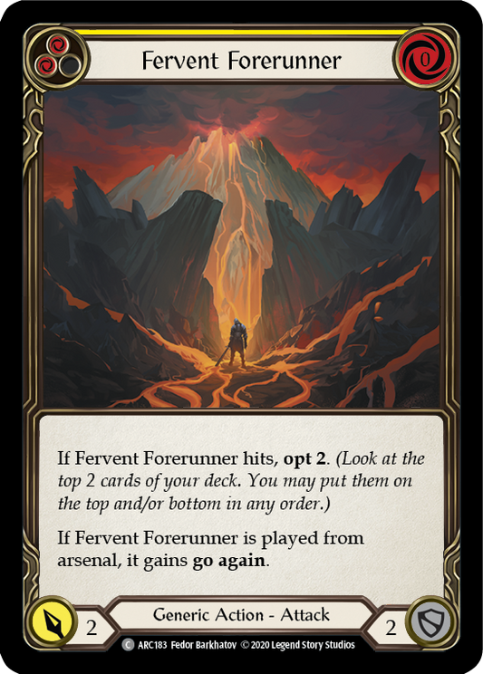 Fervent Forerunner (Yellow) Unlimited Edition  (ARC183) - Arcane Rising