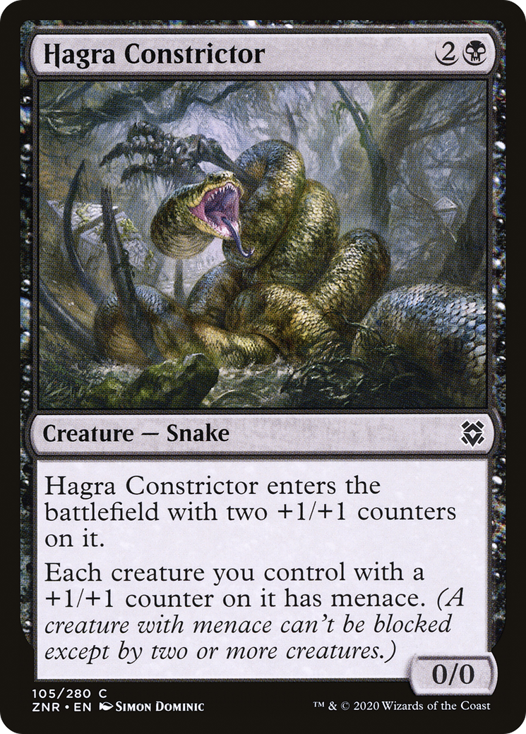 Hagra Constrictor [Zendikar Rising] Foil