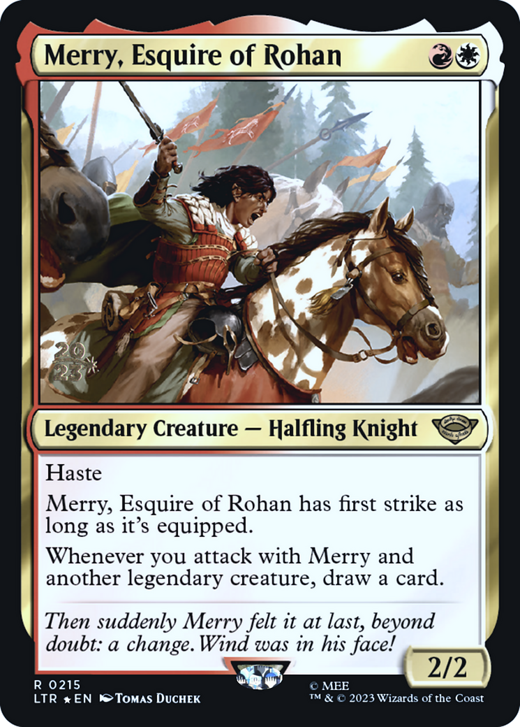 Merry, Esquire of Rohan [The Lord of the Rings: Tales of Middle-Earth Prerelease Promos] | Silver Goblin