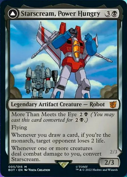 Starscream, Power Hungry // Starscream, Seeker Leader [Transformers] Foil