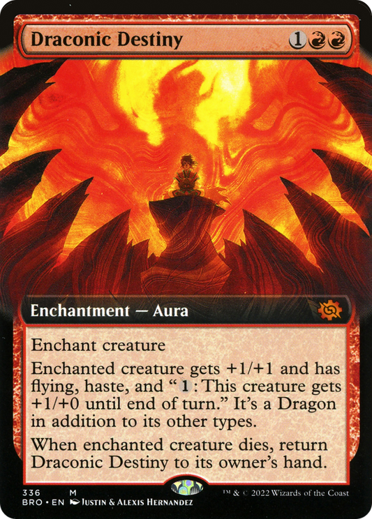 Draconic Destiny (Extended Art) [The Brothers' War] Foil