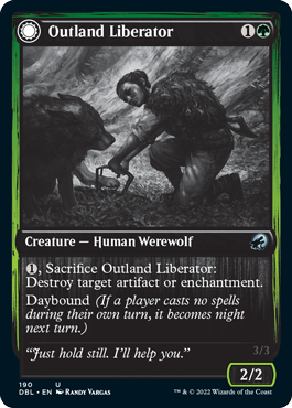 Outland Liberator // Frenzied Trapbreaker [Innistrad: Double Feature] Foil