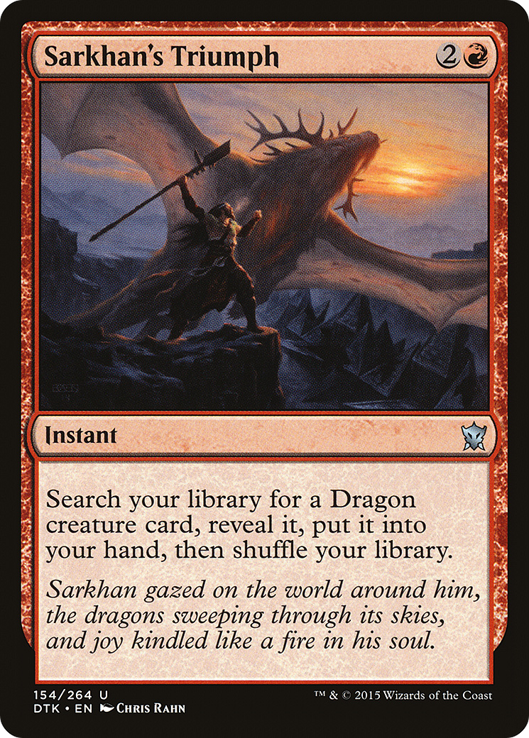 Sarkhan's Triumph (154) Foil - Dragons of Tarkir