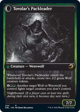 Tovolar's Huntmaster // Tovolar's Packleader [Innistrad: Double Feature] Foil