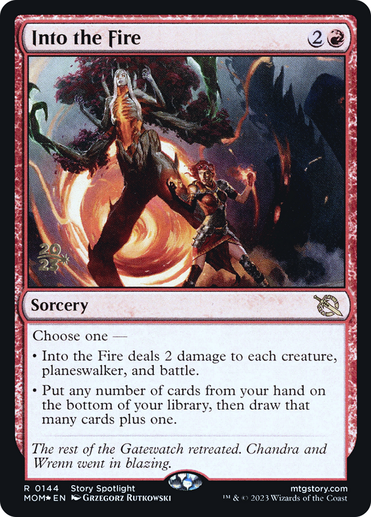 Into the Fire [March of the Machine Prerelease Promos] | Silver Goblin