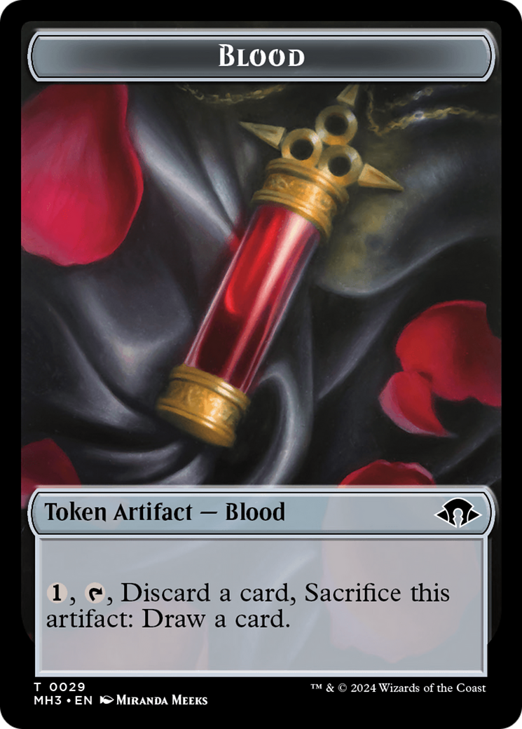 Servo // Blood Double-Sided Token [Modern Horizons 3 Tokens] | Silver Goblin