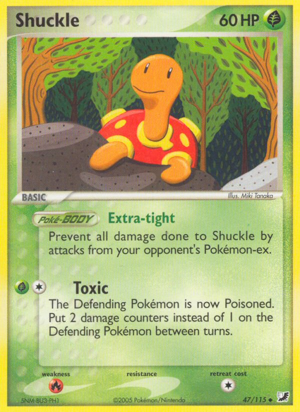 Shuckle (47/115) [EX: Unseen Forces] | Silver Goblin