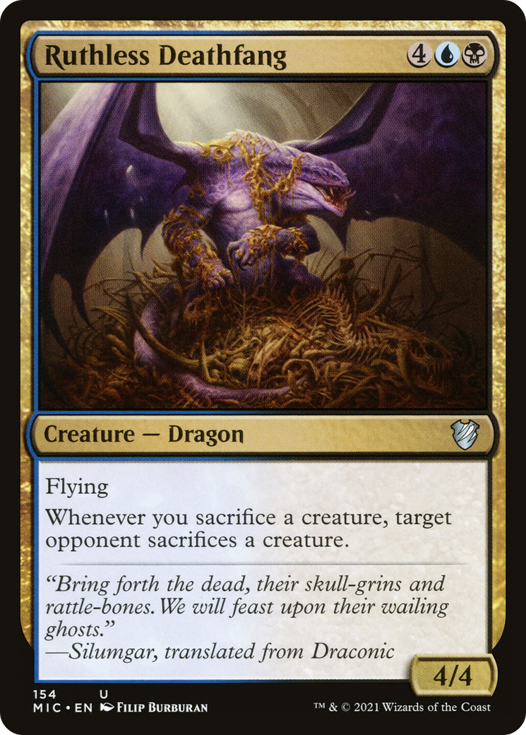 Ruthless Deathfang [Innistrad: Midnight Hunt Commander]