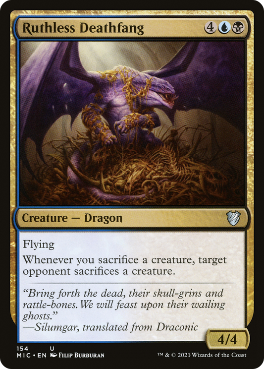 Ruthless Deathfang [Innistrad: Midnight Hunt Commander]