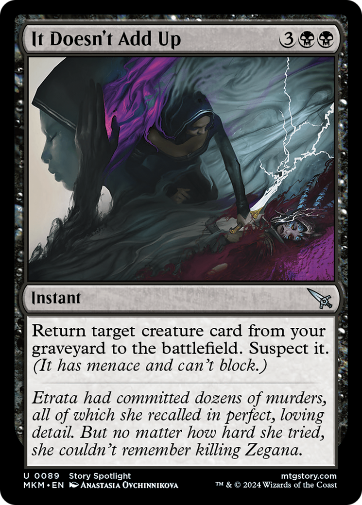 It Doesn't Add Up [Murders at Karlov Manor] Foil
