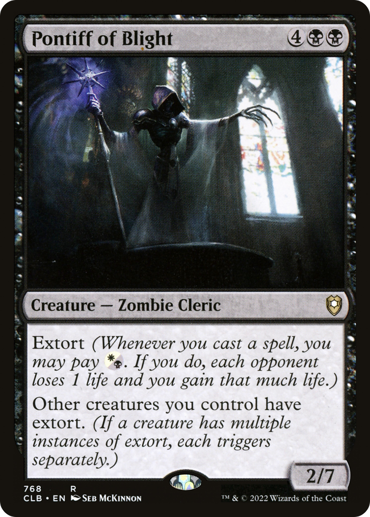 Pontiff of Blight [Commander Legends: Battle for Baldur's Gate] | Silver Goblin