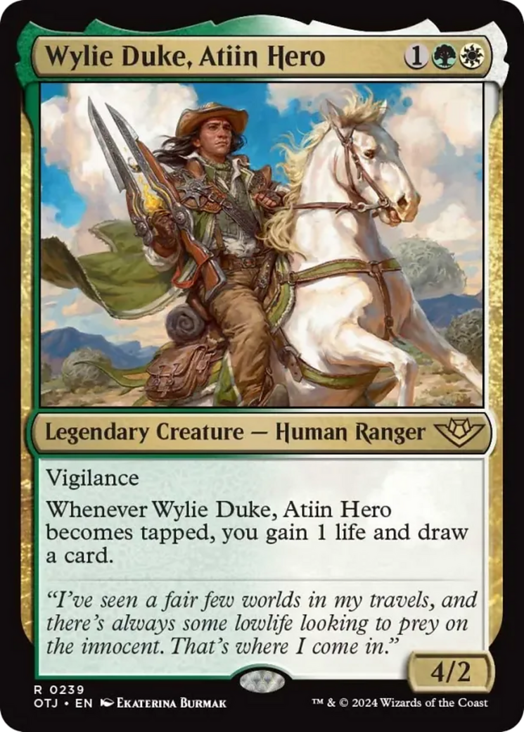 Wylie Duke, Atiin Hero [Outlaws of Thunder Junction] | Silver Goblin