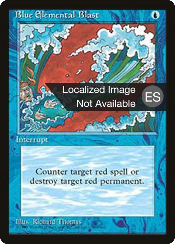 Blue Elemental Blast [Fourth Edition (Foreign Black Border)] | Silver Goblin