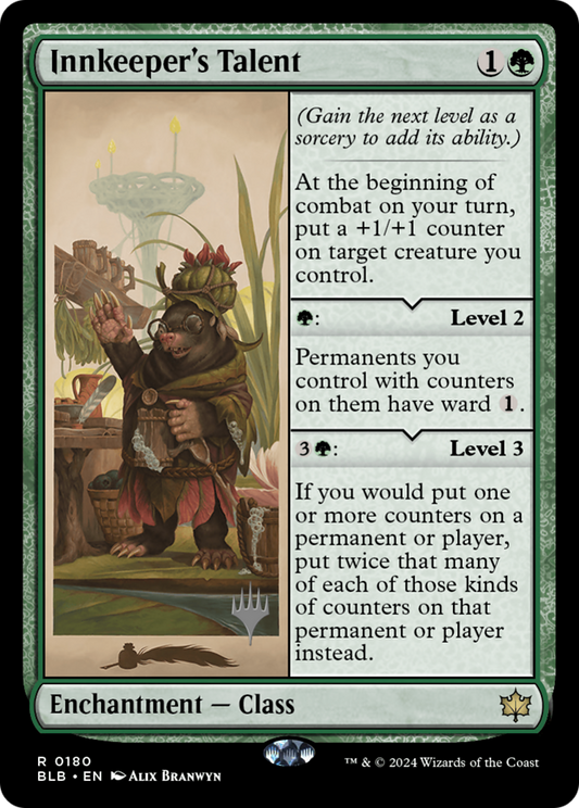 Innkeeper's Talent (Promo Pack) [Bloomburrow Promos] Foil
