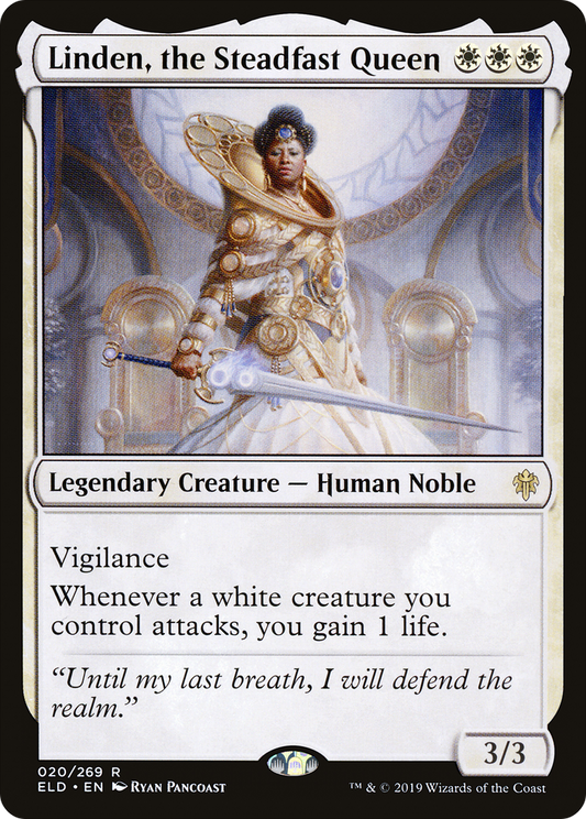 Linden, the Steadfast Queen [Throne of Eldraine] Foil