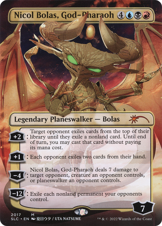 Nicol Bolas, God-Pharaoh (Borderless) [Secret Lair 30th Anniversary Countdown Kit] Foil