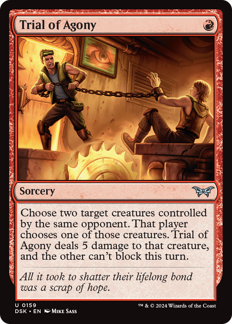 Trial of Agony [Duskmourn: House of Horror] Foil