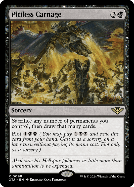 Pitiless Carnage [Outlaws of Thunder Junction] Foil