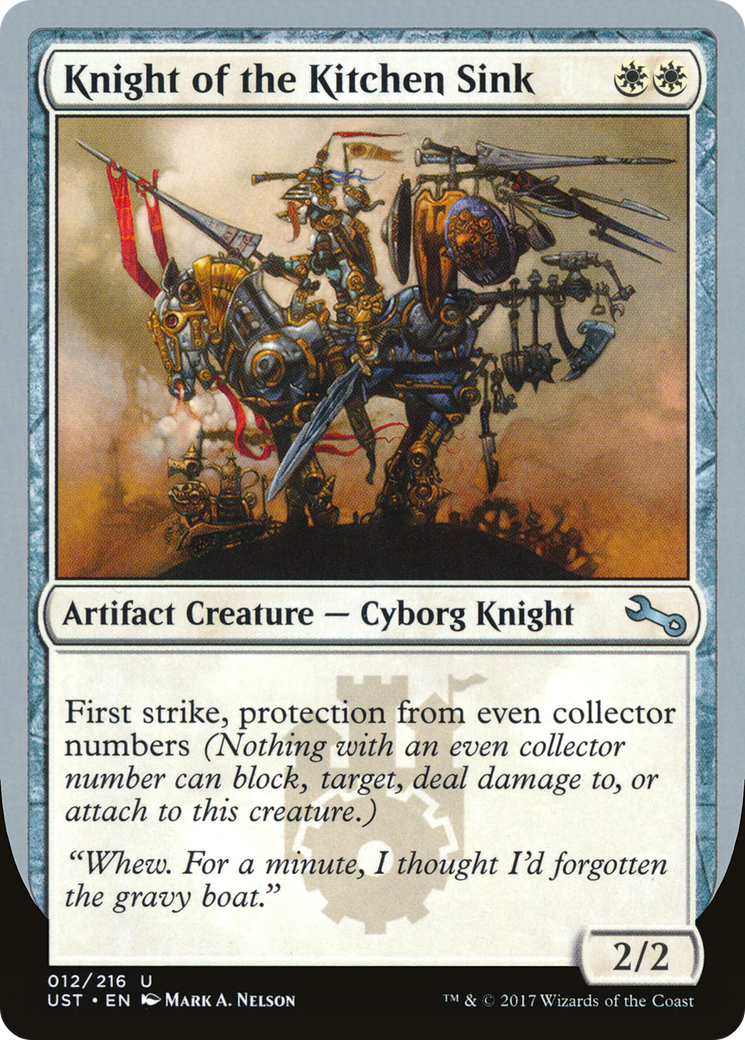 Knight of the Kitchen Sink (12b) Foil - Unstable