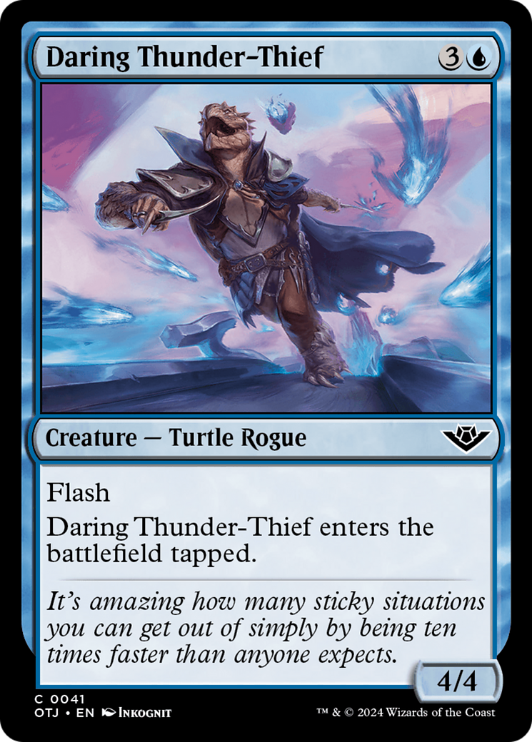 Daring Thunder-Thief [Outlaws of Thunder Junction] | Silver Goblin