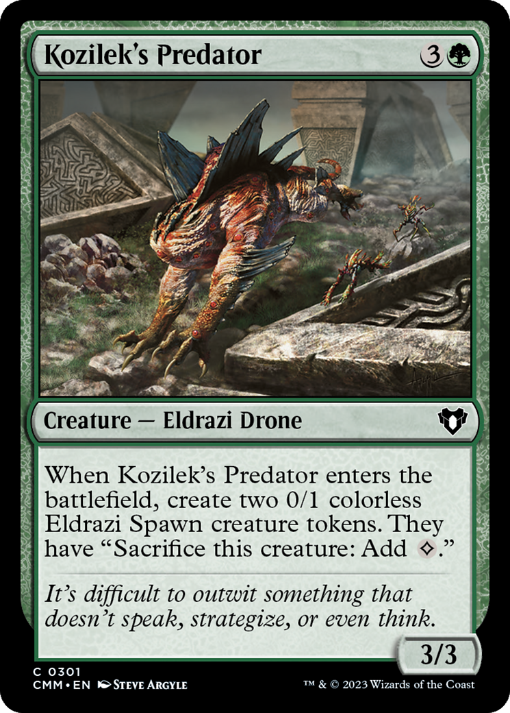 Kozilek's Predator [Commander Masters] Foil