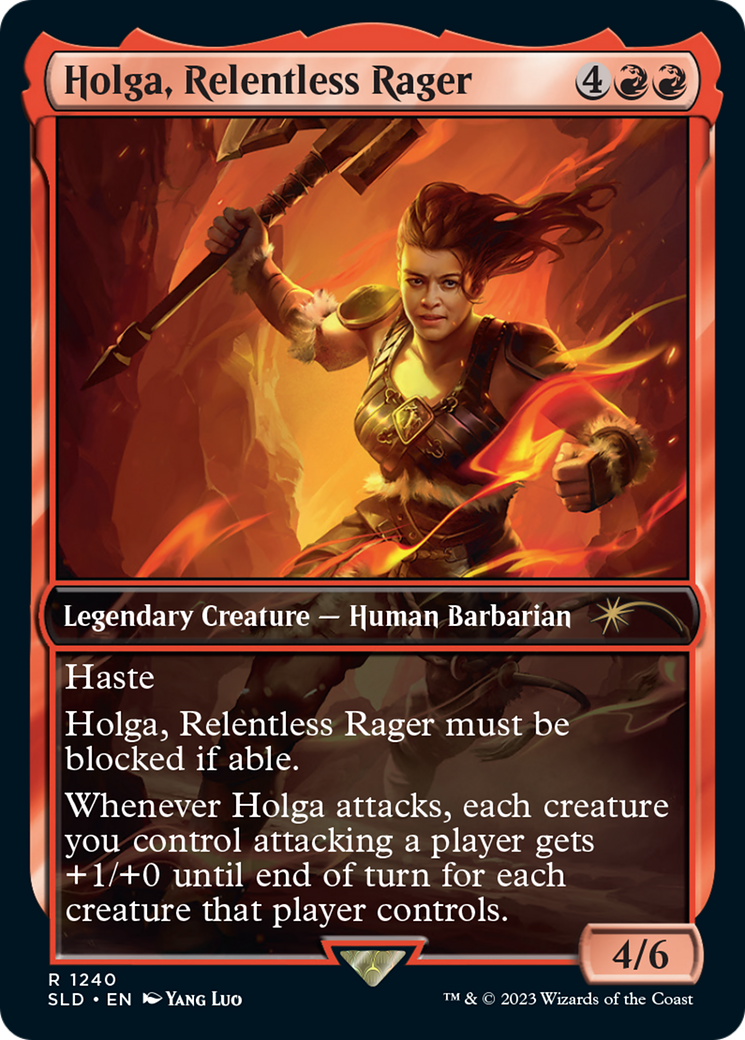 Holga, Relentless Rager (1240) Foil - Secret Lair Drop