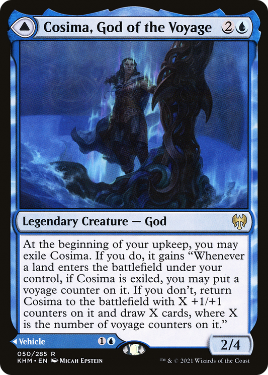 Cosima, God of the Voyage // The Omenkeel [Kaldheim] Foil