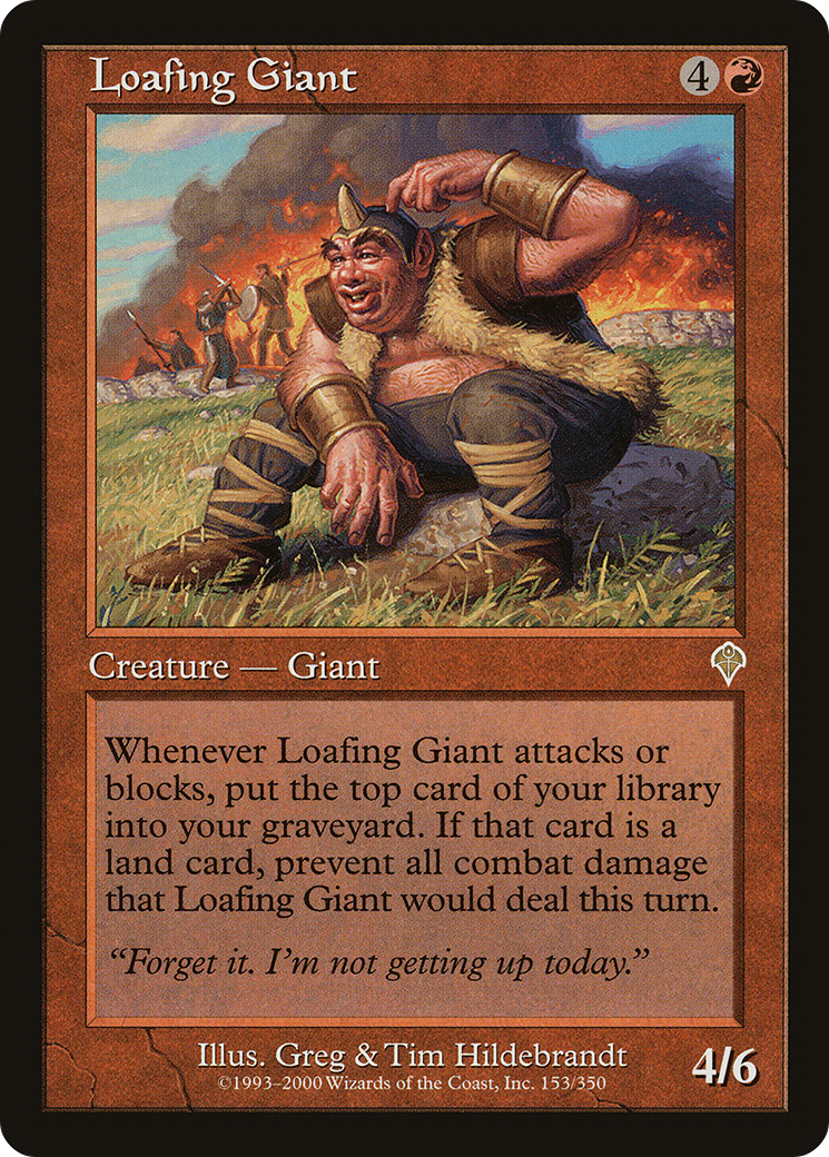 Loafing Giant [Invasion] | Silver Goblin