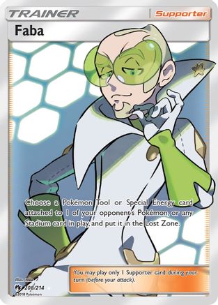 Faba (Full Art) (208) Holofoil - Lost Thunder