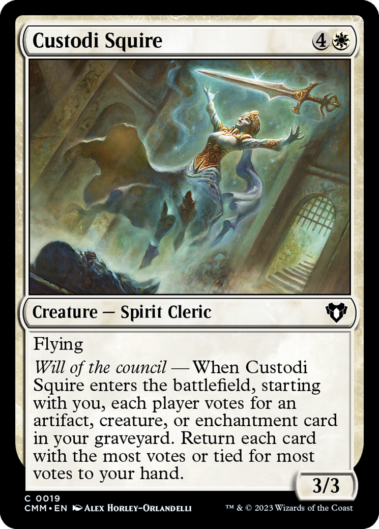 Custodi Squire [Commander Masters] | Silver Goblin