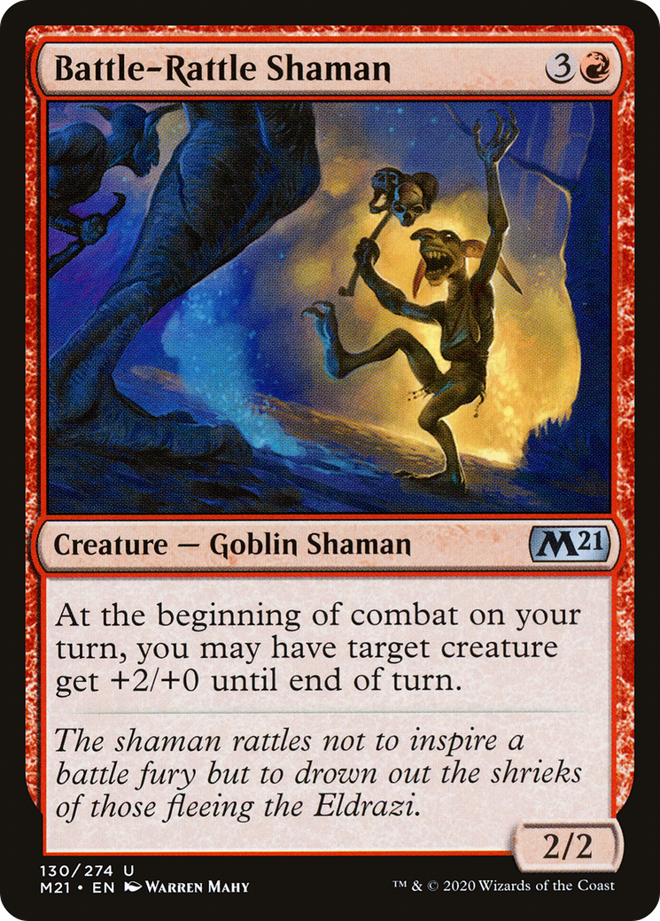 Battle-Rattle Shaman [Core Set 2021] Foil