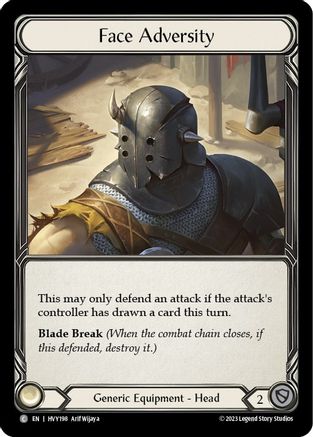 Face Adversity (HVY198) Cold Foil - Heavy Hitters