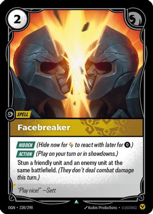 Facebreaker (220) Foil - Origins