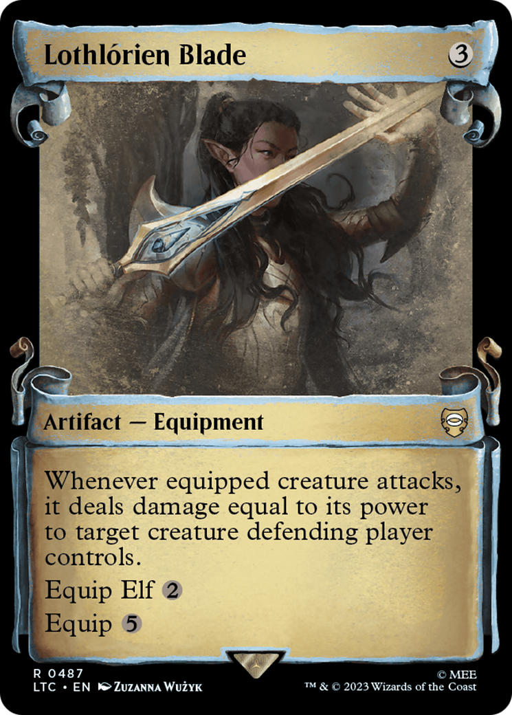 Lothlorien Blade [The Lord of the Rings: Tales of Middle-Earth Commander Showcase Scrolls] Foil