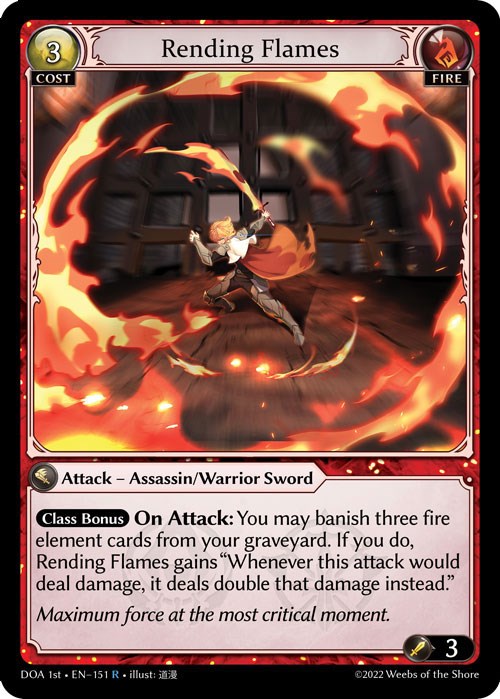 Rending Flames (151) [Dawn of Ashes: 1st Edition] Foil