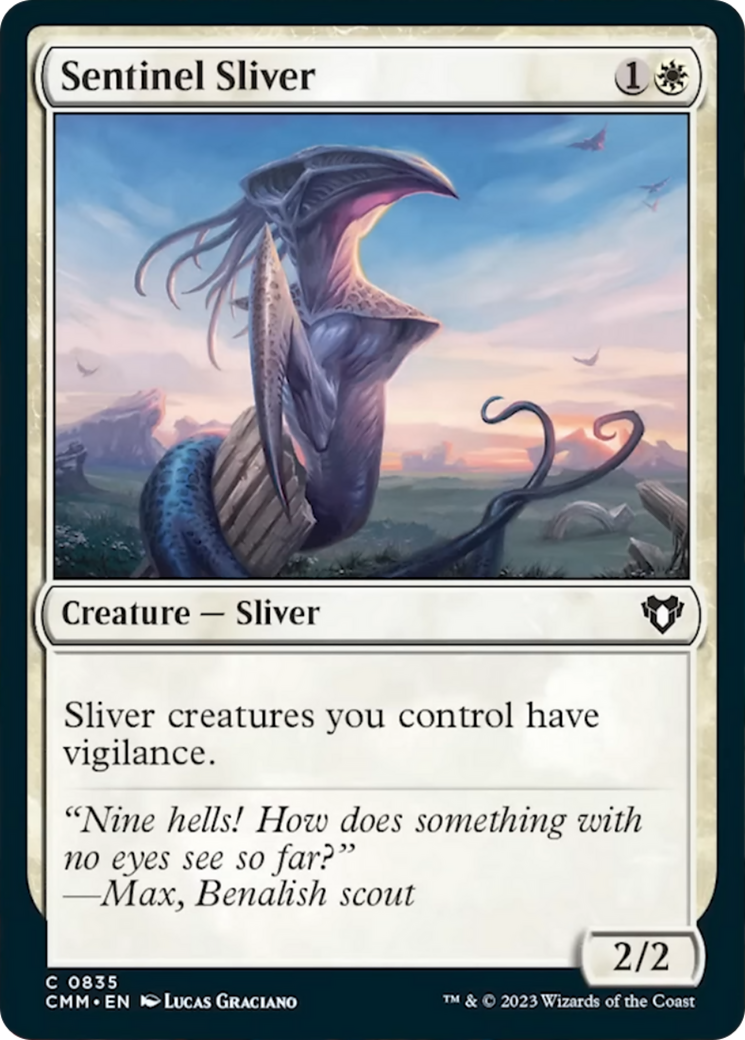 Sentinel Sliver [Commander Masters] | Silver Goblin