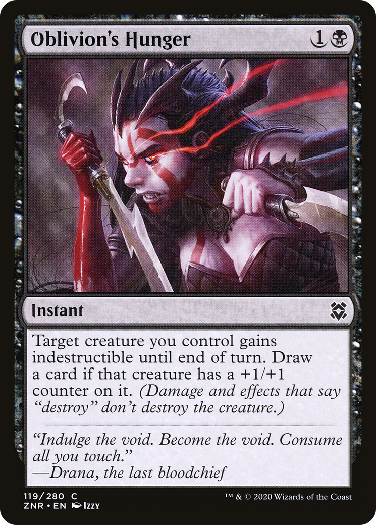 Oblivion's Hunger [Zendikar Rising] Foil