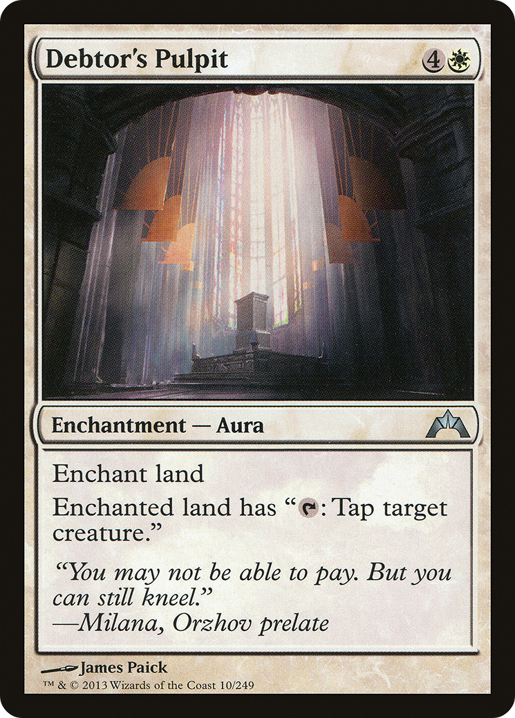Debtor's Pulpit [Gatecrash] Foil