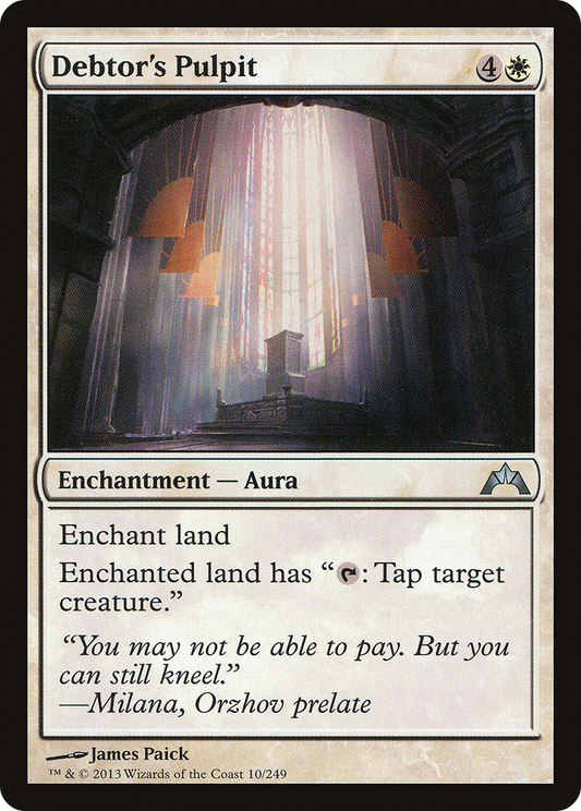 Debtor's Pulpit [Gatecrash] Foil