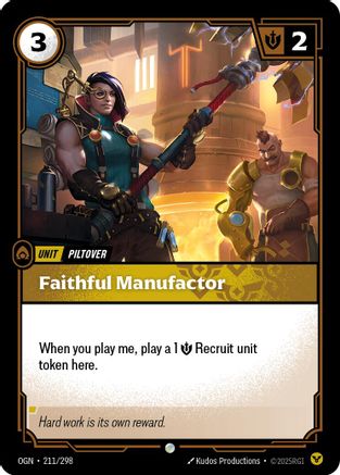 Faithful Manufactor (211) Foil - Origins