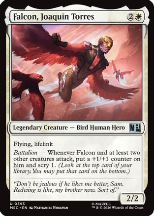 Falcon, Joaquin Torres (593) Foil - Commander: Marvel Super Heroes