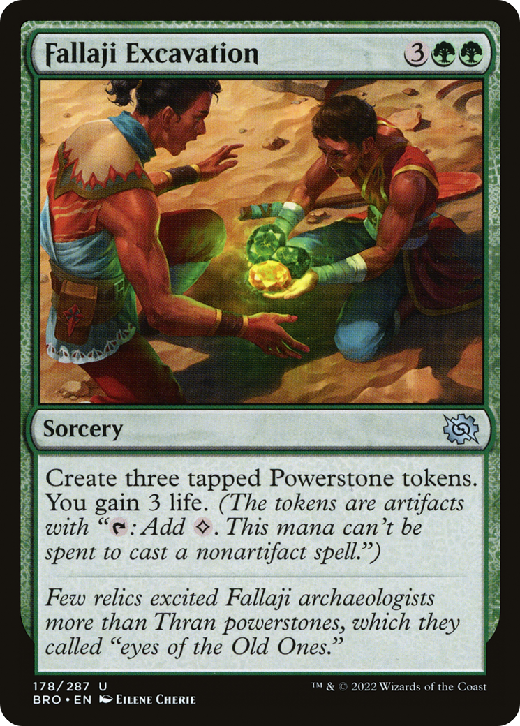 Fallaji Excavation (178) - The Brothers' War Foil