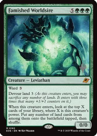 Famished Worldsire (Promo Pack) (182) Foil - Edge of Eternities