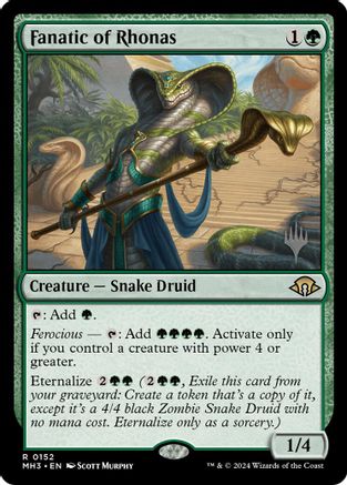 Fanatic of Rhonas (Promo Pack) (152) Foil - Lorwyn Eclipsed