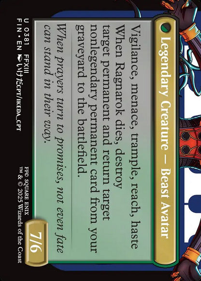 Fang, Fearless l'Cie (Borderless) (381) Foil - FINAL FANTASY